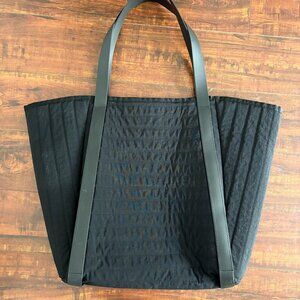 Padded Nylon Black Totebag